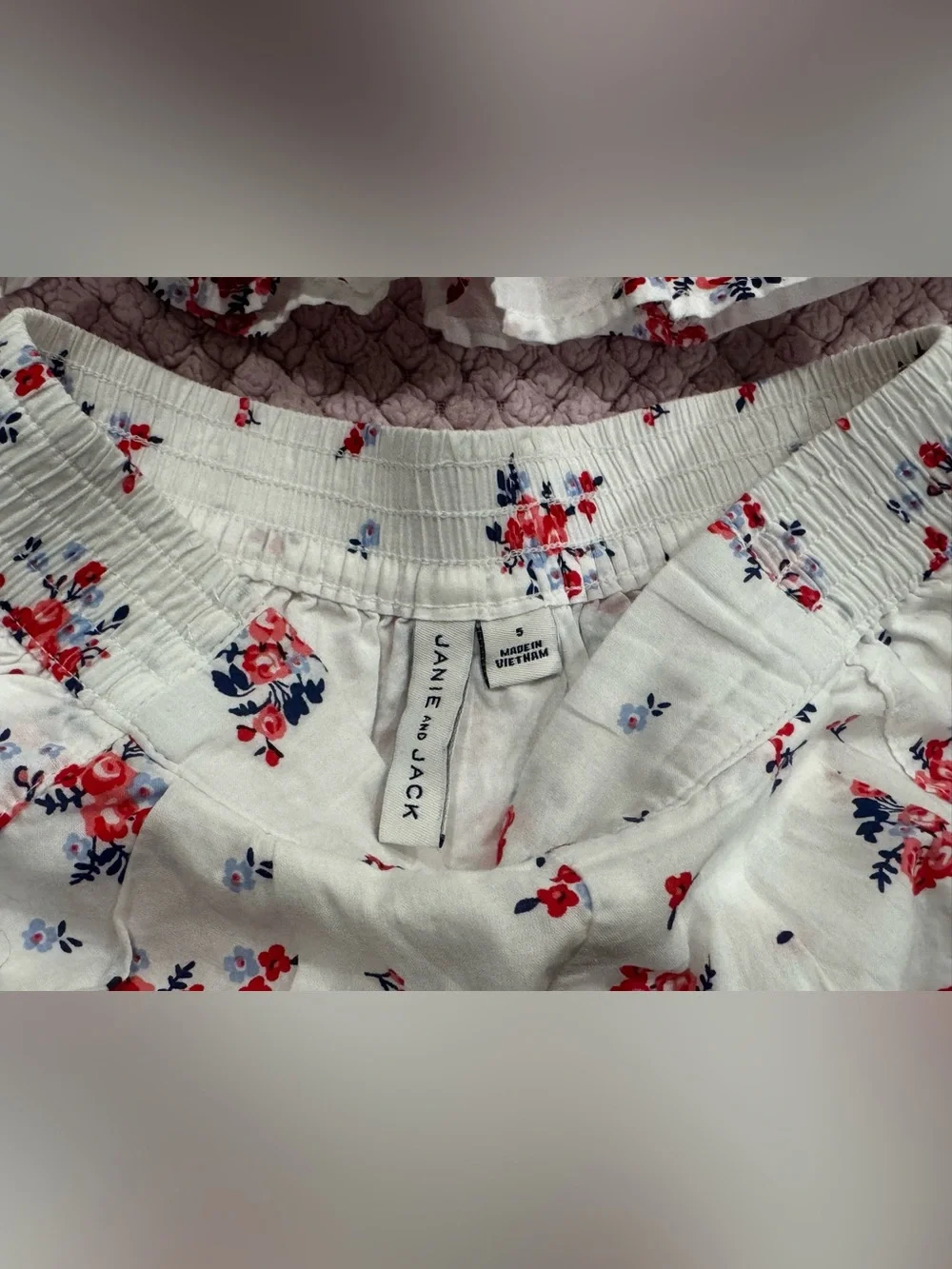 4/5, Janie and Jack Floral Matching Set – Blouse & Short